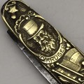 Boer War - Brass `Kruger & De Wet` Pocket Knife