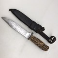 Early `Decora - D.B.G.M.` Multi-Function Hunting Knife (Solingen - Germany)