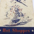 1941 `Hot Shoppes` Menu