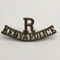 Early `Kenya Police Reserve` Shoulder Title & Button