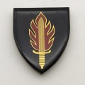 SADF - `11 Commando/SA Intelligence School` Shoulder Flash (3 Pins)