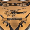 Rhodesia - `Operation Thrasher` Wood & Copper Plaque