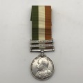 Boer War - K.S.A. Medal (2 clasps) `SERJT. A. VALE - Scottish Rifles`