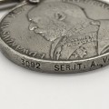 Boer War - K.S.A. Medal (2 clasps) `SERJT. A. VALE - Scottish Rifles`