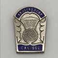 Vintage `Krugersdorp Caledonian Society` Scottish Enamel Badge