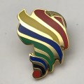 Colourful Africa Enamel Lapel Pin