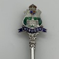 Solid Silver & Enamel `Windsor` Souvenir Spoon