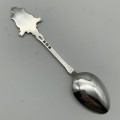 Solid Silver & Enamel `Windsor` Souvenir Spoon