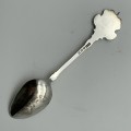 Early Solid Silver & Enamel `Chester` Souvenir Spoon