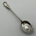 Antique Solid Silver `Queen Victoria & Edward VII` Souvenir Spoon (1901)