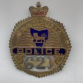 V/Rare `Tasmania Police` Breast Badge (Numbered)
