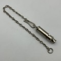 Vintage Police Whistle & Chain