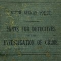 1920`s `South African Police` Detectives Handbook (Boksburg North)