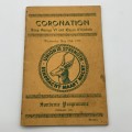 Scarce S. African 1937 `Coronation/Union is Strength` Souvenir Programme