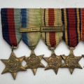 WW2 - British G.S.M. Group of Seven Miniature Medals