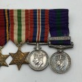 WW2 - British G.S.M. Group of Seven Miniature Medals