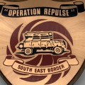 Rhodesia  `Operation Repulse` Copper & Wooden Plaque