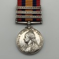 Boer War - Q.S.A. Medal (3 Clasps) `TPR. V.S. WAUGH` (Kitchener`s Fighting Scouts)