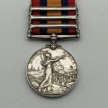 Boer War - Q.S.A. Medal (3 Clasps) `TPR. V.S. WAUGH` (Kitchener`s Fighting Scouts)