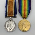 WW1 Medal Pair to `SJT. S. DAVEY` (15 - London Regiment)