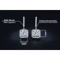 ***1 CARAT ZIRCONIA*** 925 STERLING SILVER EARRINGS