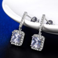 ***1 CARAT ZIRCONIA*** 925 STERLING SILVER EARRINGS