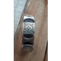 CELTIC LEATHER AND SILVER TYPE BRACELET, ''FREE COURIER'''