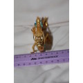 24kt gold plated Crystal Creations Dragon with Swarovski Crystal elements