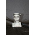 ULTRA RARE BOER WAR ERA SPELTER LEADER BUST OF LORD KITCHENER CIRCA 1890'S SIGNED 9CM TALL
