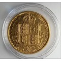 1890 GOLD  HALF SOVEREIGN - QUEEN VICTORIA - FREE POSTNET  COURIER DELIVERY IN RSA