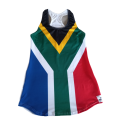 SA Flag Ladies Running Vest  Lycra - Small