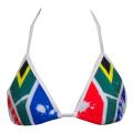 SA Flag Bikini Triangle Top - size 36 or Large