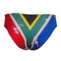 Mens Swimming Briefs South African Flag design - Size 34 or Medium