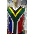 SA Flag Long Sleeve Shirt unisex - Size Large