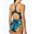 TYR Ladies Swimming Costume - Axis Diamondfit Blue/Green - Size 26