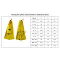 Swim Fins Short Spurt Yellow Size UK 12.5 (small) - 1