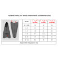 Swim Fins Short Aqualine - Size UK 11-12 - Grey/Black