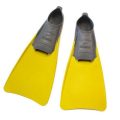 Swim Fins Long Aqualine - Size UK 5-7 - Grey/Yellow