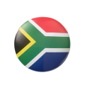 Licence Disc Sticker - SA Flag Round