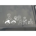 Family Fun Sticker for Car - Running Dad