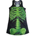 Vest Ladies Skeleton Green - Small