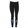 SA Flag Compression Tights Black Ankle Length - Size X-Large (38)