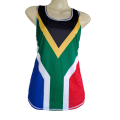 SA Flag ladies running vest (new look) - Large