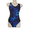 TYR Ladies Swimming Costume - Hawaian Nights Aqua Tank Splice - Size 42