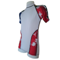 SA Flag Rash Vest Sun Top Short-Sleeve - Size 36