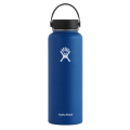Hydro Flask Water Bottle  Stainless Steel and Vacuum Insulated  Wide Mouth 2.0 (40oz / 1.2l) - Blue