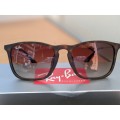 Ray-Ban Unisex Rb4187f Chris Asian Fit Square Sunglasses