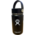 Hydro Flask Wide Mouth Bottle with Lid - Insulated Water Bottle Travel  - Black - 346ml