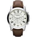 FOSSIL Grant Chronograph Brown Leather Men's Watch - BRAND NEW