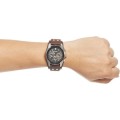 FOSSIL Coachman Chronograph Black Dial Brown Leather Men's Watch - BRAND NEW